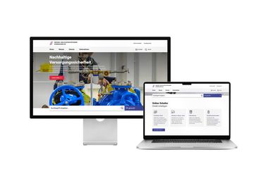Desktop- und Tablet-Ansicht Webauftritt Wasser- und Elektrizitätswerk Steinhausen AG