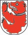 roter Bär auf weissem Grund