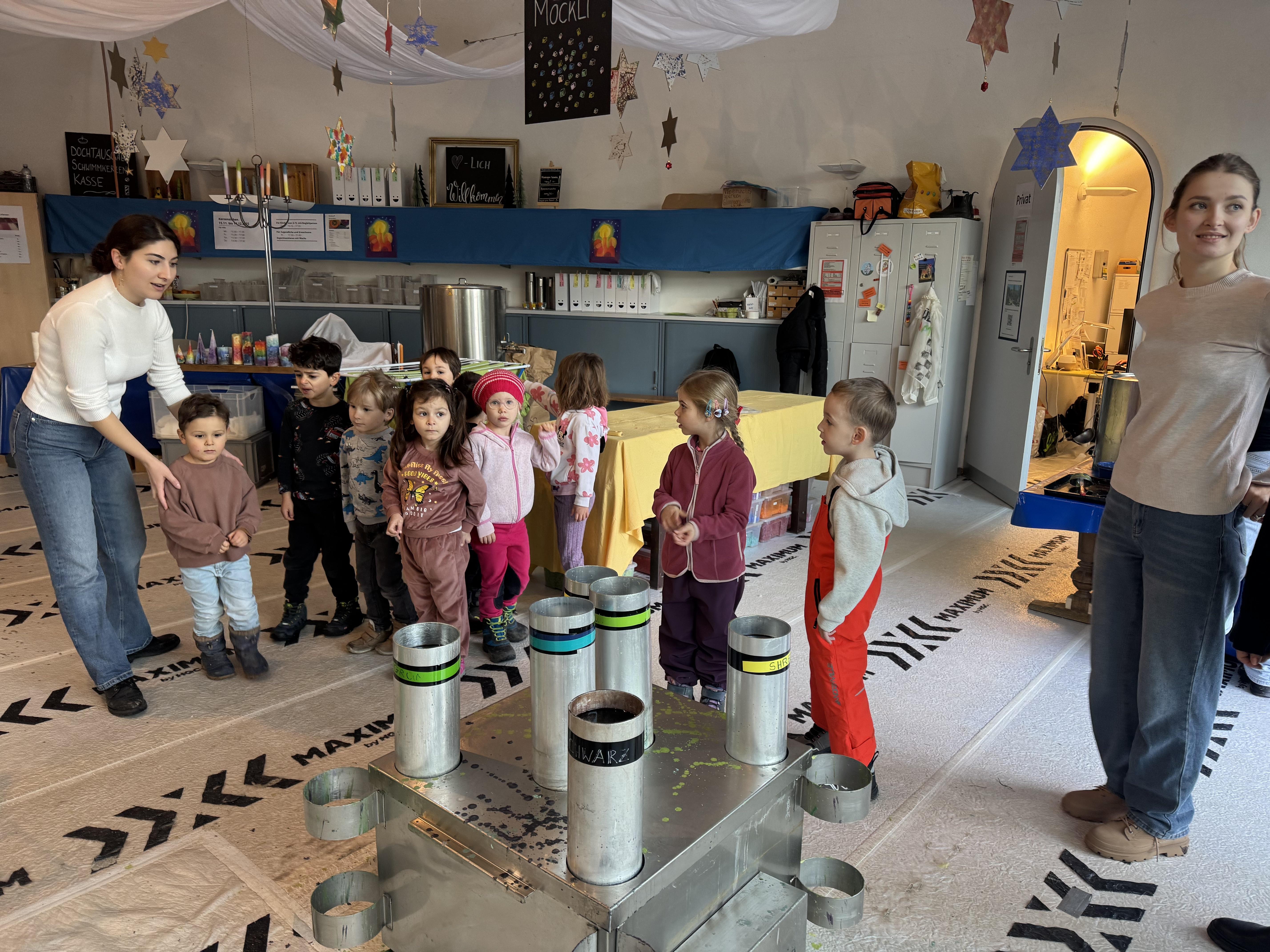 Kerzenziehen - Kindergarten Staffelacker 1