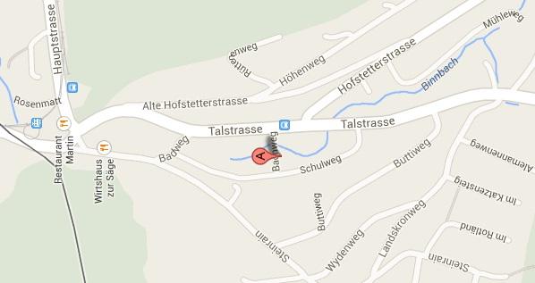 Anfahrt Kindergarten Rägeboge Flüh