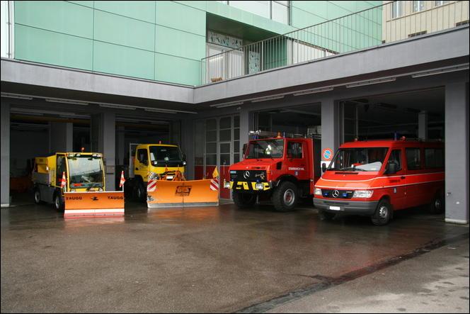 Werkhof und Feuerwehrmagazin samt Fuhrpark