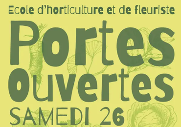 flyer des portes ouvertes de l'école d'horticulture