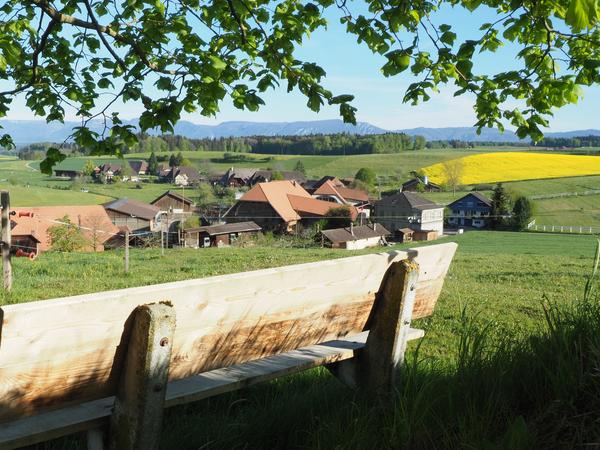 Blick aufs Dorf