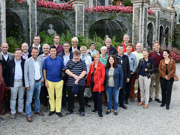 Gruppenbild auf der Isola Bella.