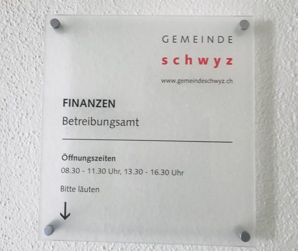 Klingelschild Betreibungsamt