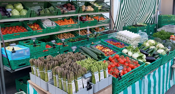 Gemüse auf einem Wochenmarkt