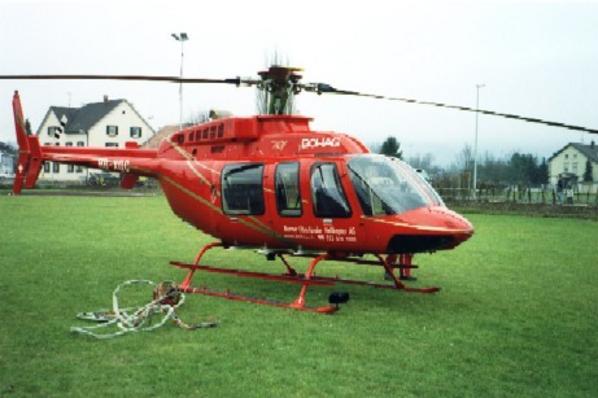 Unser Heli! Leider kein Kommunalflugzeug.
