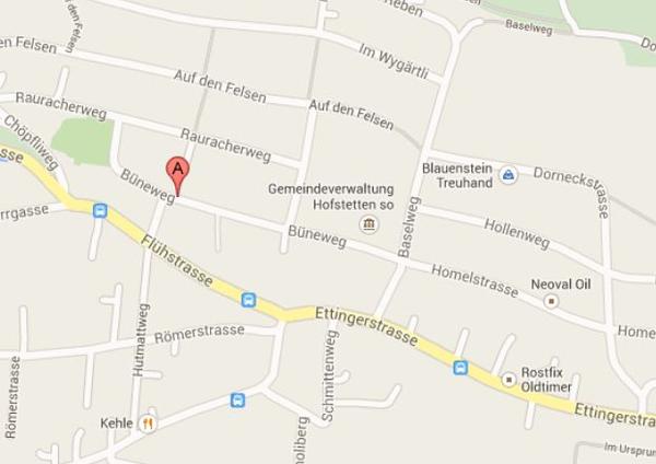 Anfahrt Primarschule Hofstetten