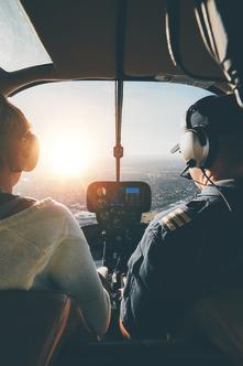 Zwei Piloten im Flugzeug