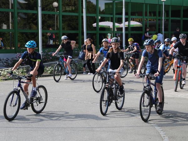 Velotour am Schulfestsporttag der Sekundarschule