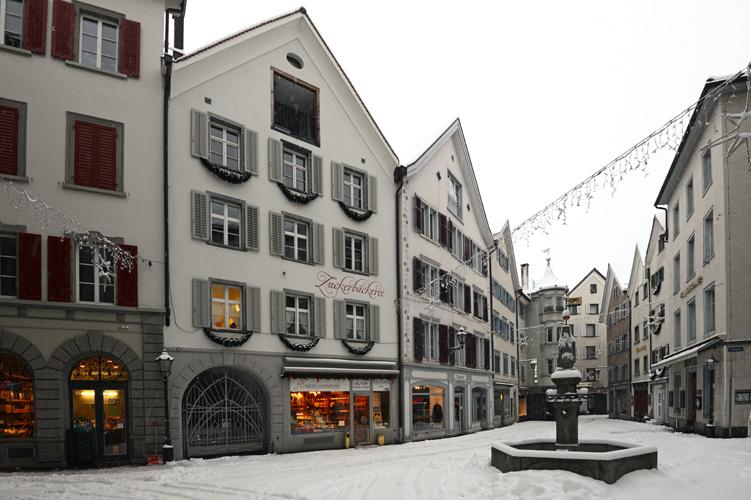 Wo die Obere Gasse und die Untere Gasse zusammentreffen. 