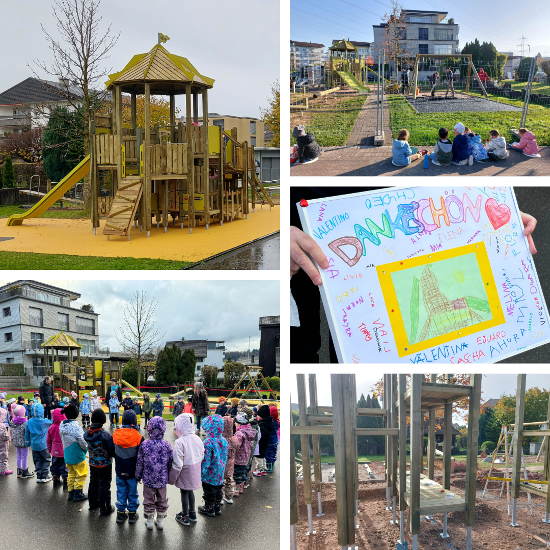 Einweihung Spielplatz Sand
