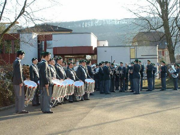 Als Standortgemeinde einer Kompanie mit Durchdiener-Rekruten (Inf DD Kp 1/14-3) durfte Stein am 16. März 2005, bei schönstem Frühlingswetter, das Rekrutenspiel 16-3 zu einem Platzkonzert begrüssen.
