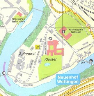 Standortanzeige auf Übersichtsplan