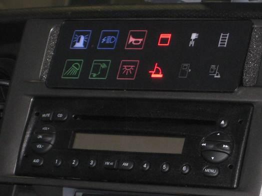 Steuerpanel Fahrzeug