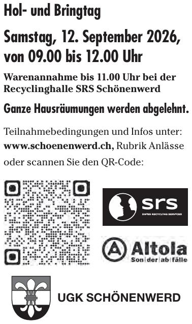 QR Code für Hol- und Bringtag