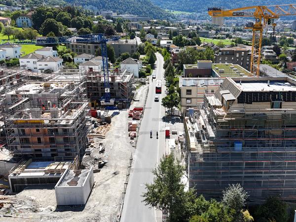Cadonaustrasse vor Baubeginn