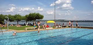 Blick auf das Strandbad