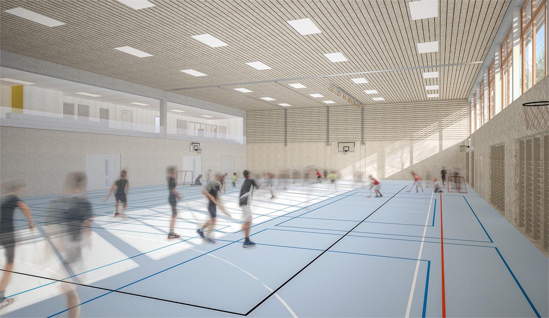 Visualisierung Sporthalle