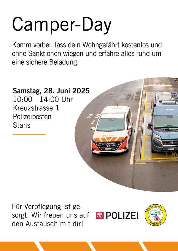 Polizei wiegt kostenlos Wohnfahrzeuge