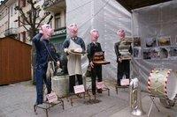 Schweine am Marché de Saint-Martin