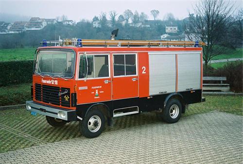<b>Fahrzeugdaten</b>
Kurzbezeichnung: PIO
Funkrufname: AGO 2
Fz Marke / Typ: Brändle E-33/P
Jahrgang: 1982
Antrieb: Allrad
Gesamtgewicht: 8'000 kg


<b>Fahrzeugaufbau (Brändle AG, Sirnach)</b>
6 Sitzplätze
Pioniermaterial
Lichtmast
Rettungsgeräte
Schiebeleiter


<b>Einsatzbereich</b>
Pionierdienst / technische Hilfeleistung
Strassenrettungen
Brand
Transporte

