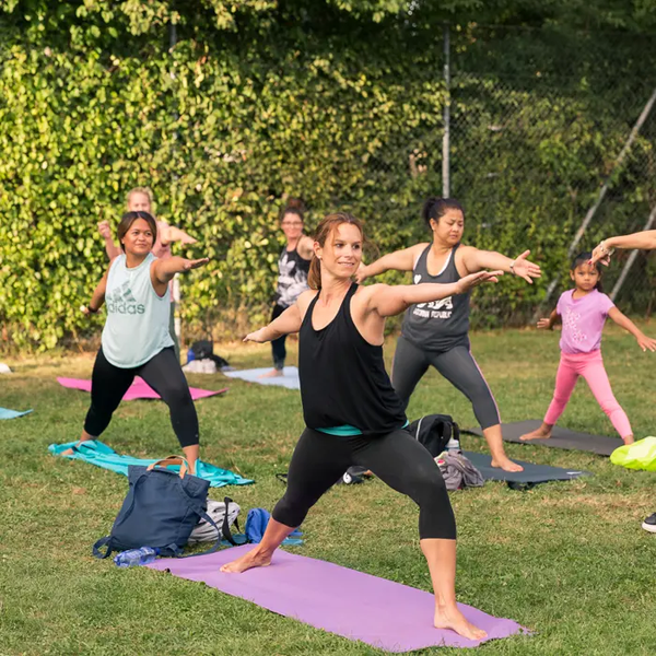 Bild beim Yoga 