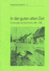 Grünes Umschlagbild der Muttenzer Schriften - 3 mit Titel In der guten alten Zeit