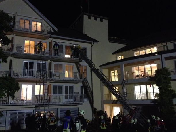 Eine Einsatzübung in der Klinik Schloss Mammern mit dem Stützpunkt Steckborn.
