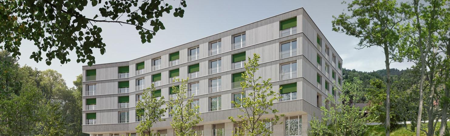 Visualisierung Neubau Senioren- und Spitexzentrum Verahus