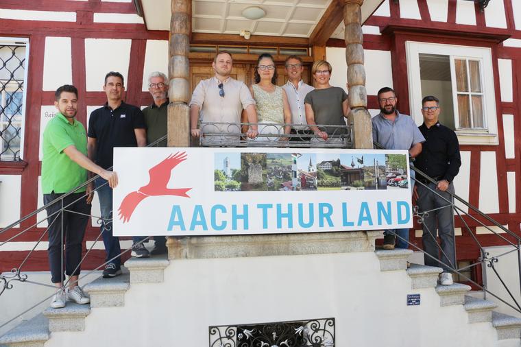 Gemeinde- und Gewerbevertreter des Vereins AachThurLand