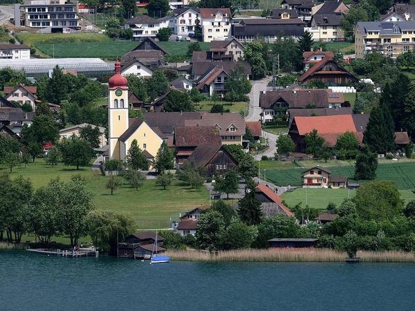 Blick auf das Dorf