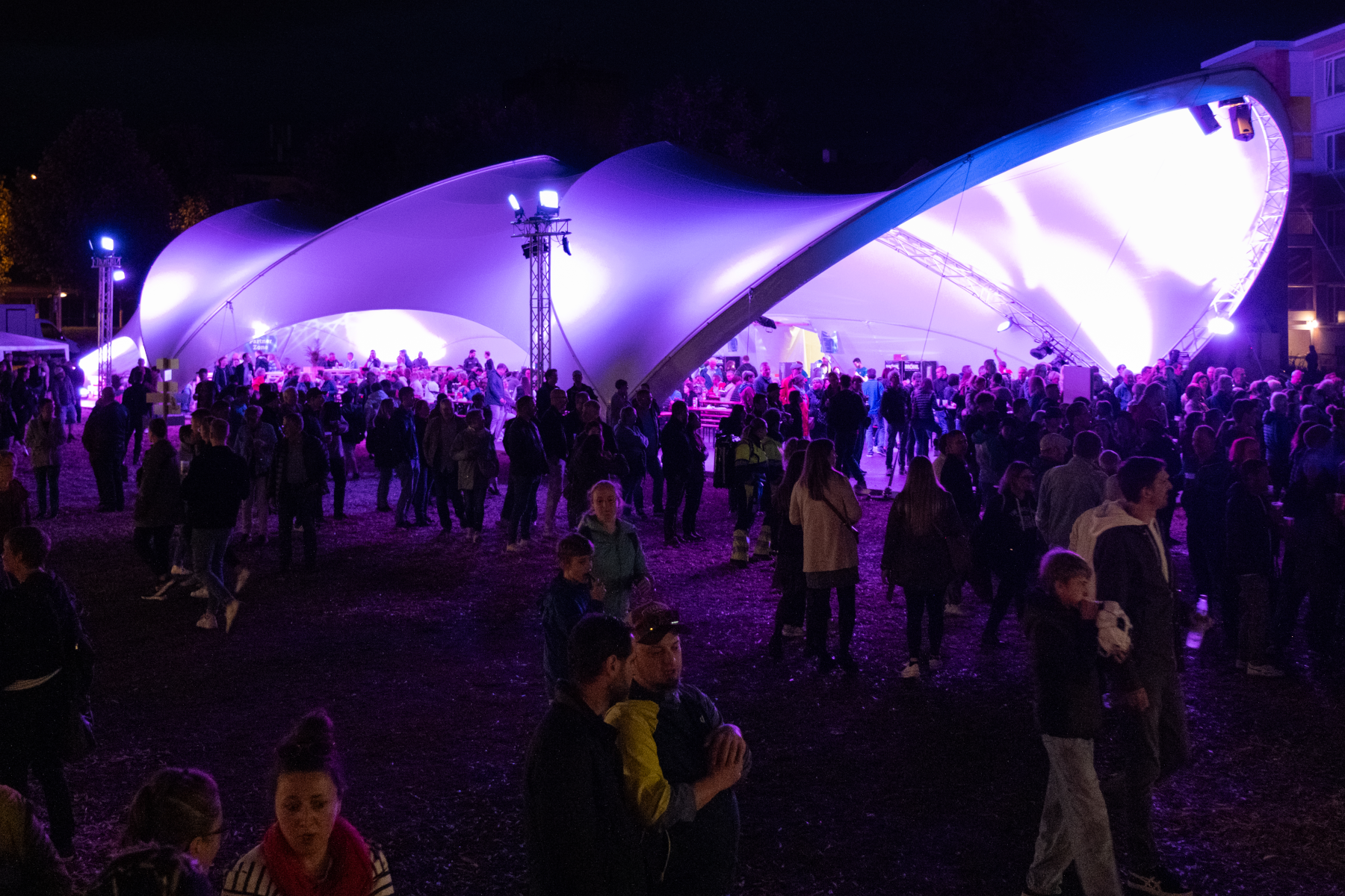 Das Festzelt mit seiner speziellen Form war ein Eyecatcher des Jubiläumswochenendes.