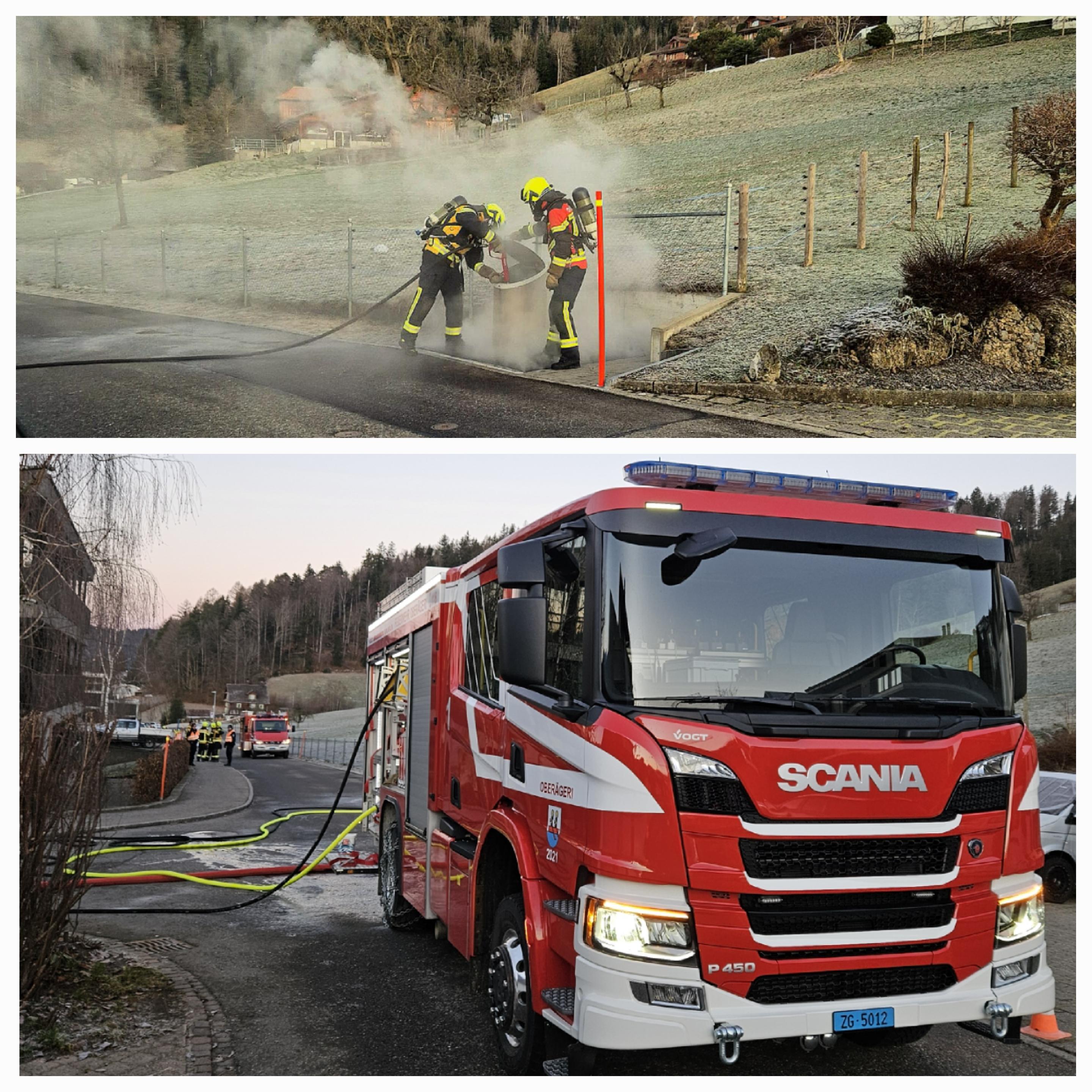 Brand Unterflurcontainer Grubenstrasse