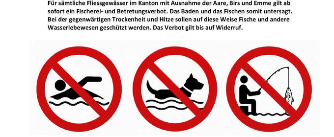 Fischerei- und Betretungsverbot