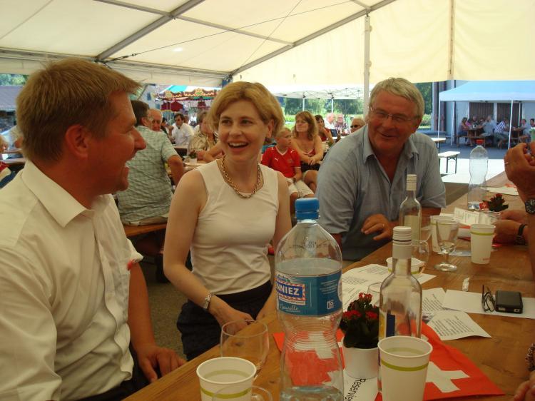 Toni Brunner, Esther Friedli und Hanspeter Frei