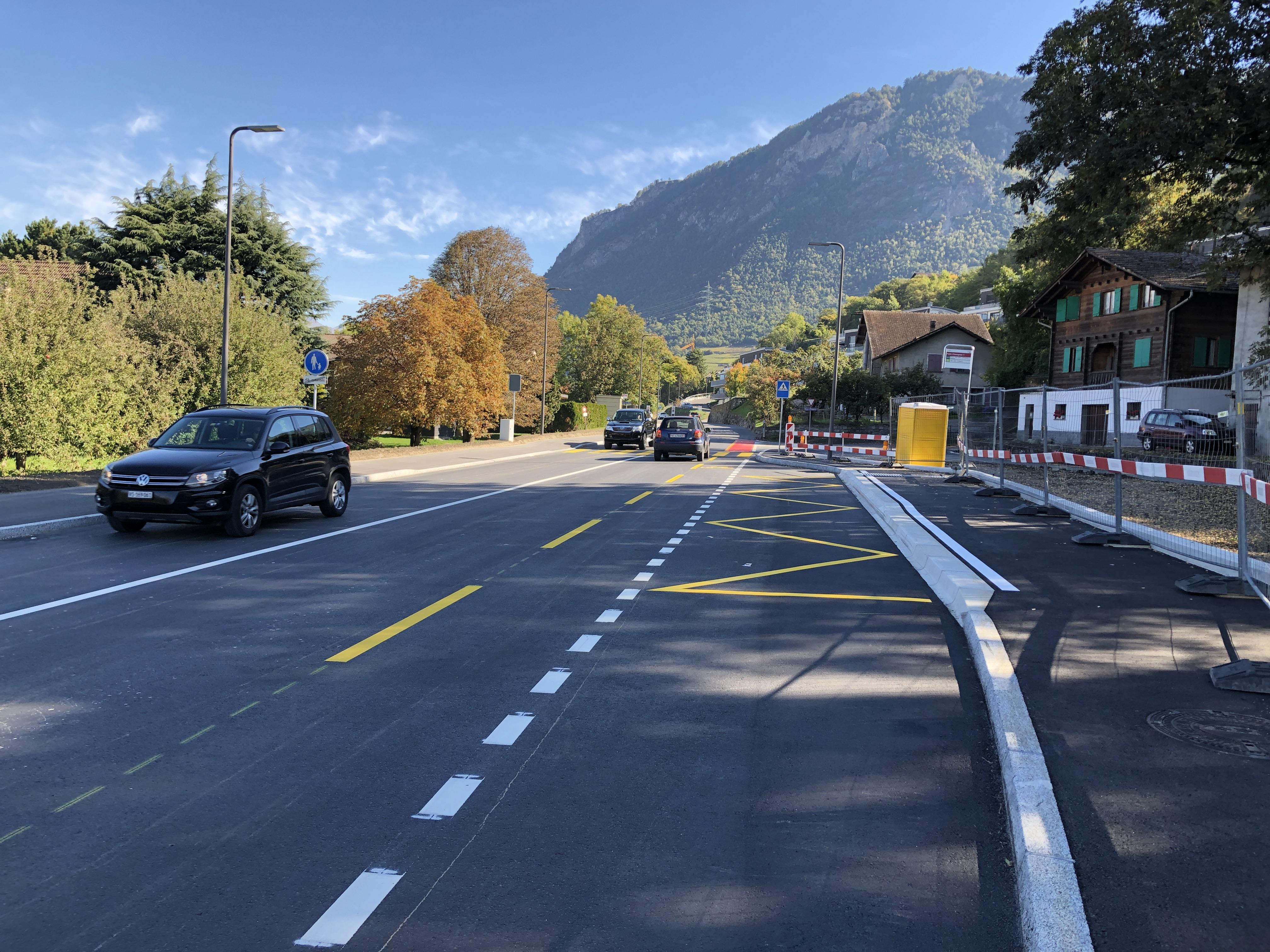 Aménagements cyclables - Route de Bramois Ouest