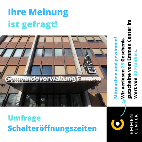 Umfrage Schalteröffnungszeiten