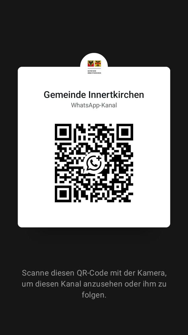 QR-Code WhatsApp-Kanal Gemeinde Innertkirchen