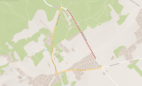 Fermeture de la Route Blanche