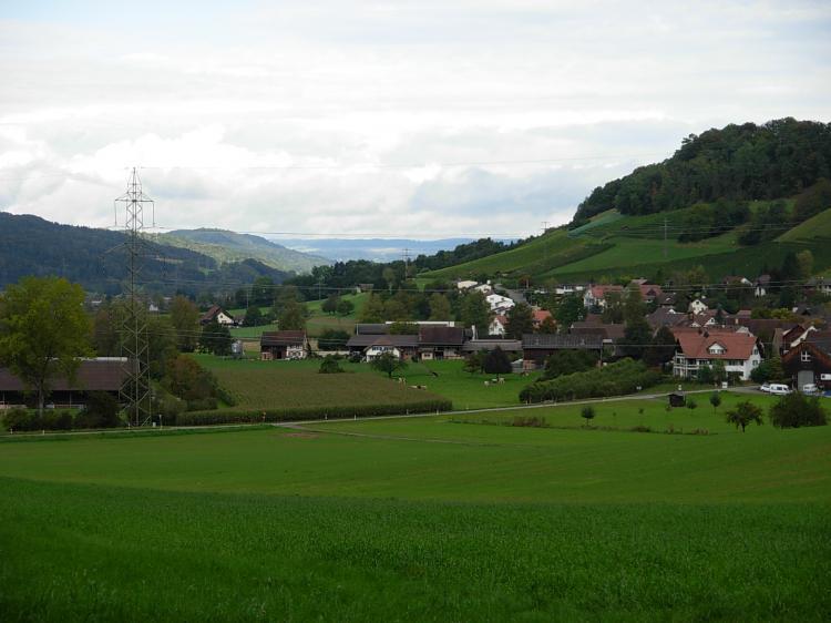 Sicht vom Schützenhaus Richtung Embrach