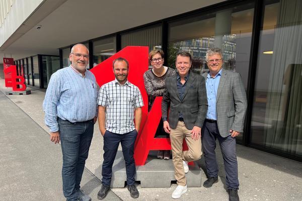 von links: Stefan Hoffmann, Samuel Wicki, Margrit Künzler-Niederberger, Heinz Schumacher, Patrick Meier