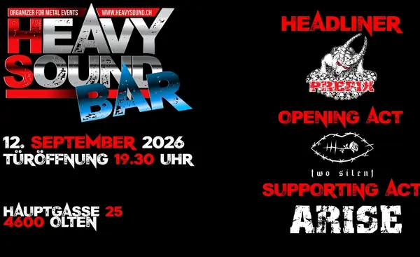 PREFIX  ARISE  2SILENT – Live in der Heavysound Bar