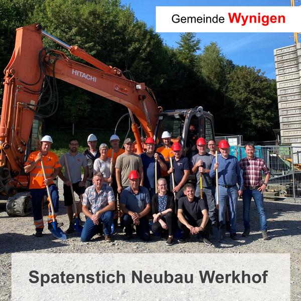 Spatenstich Neubau Werkhof Bleumatte