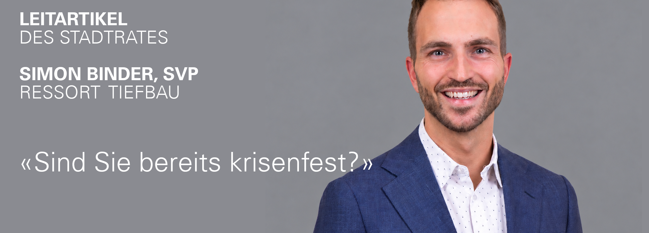 Stadtrat Simon Binder