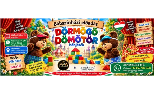DÖRMÖGŐ DÖMÖTÖR – Bábszínház Welsben