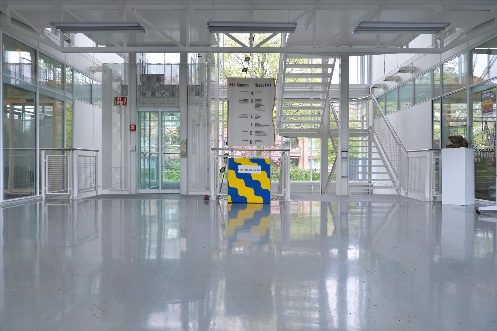 Eingangsbereich im Verwaltungszentrum Langenthal