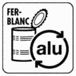 symbole fer blanc et alu
