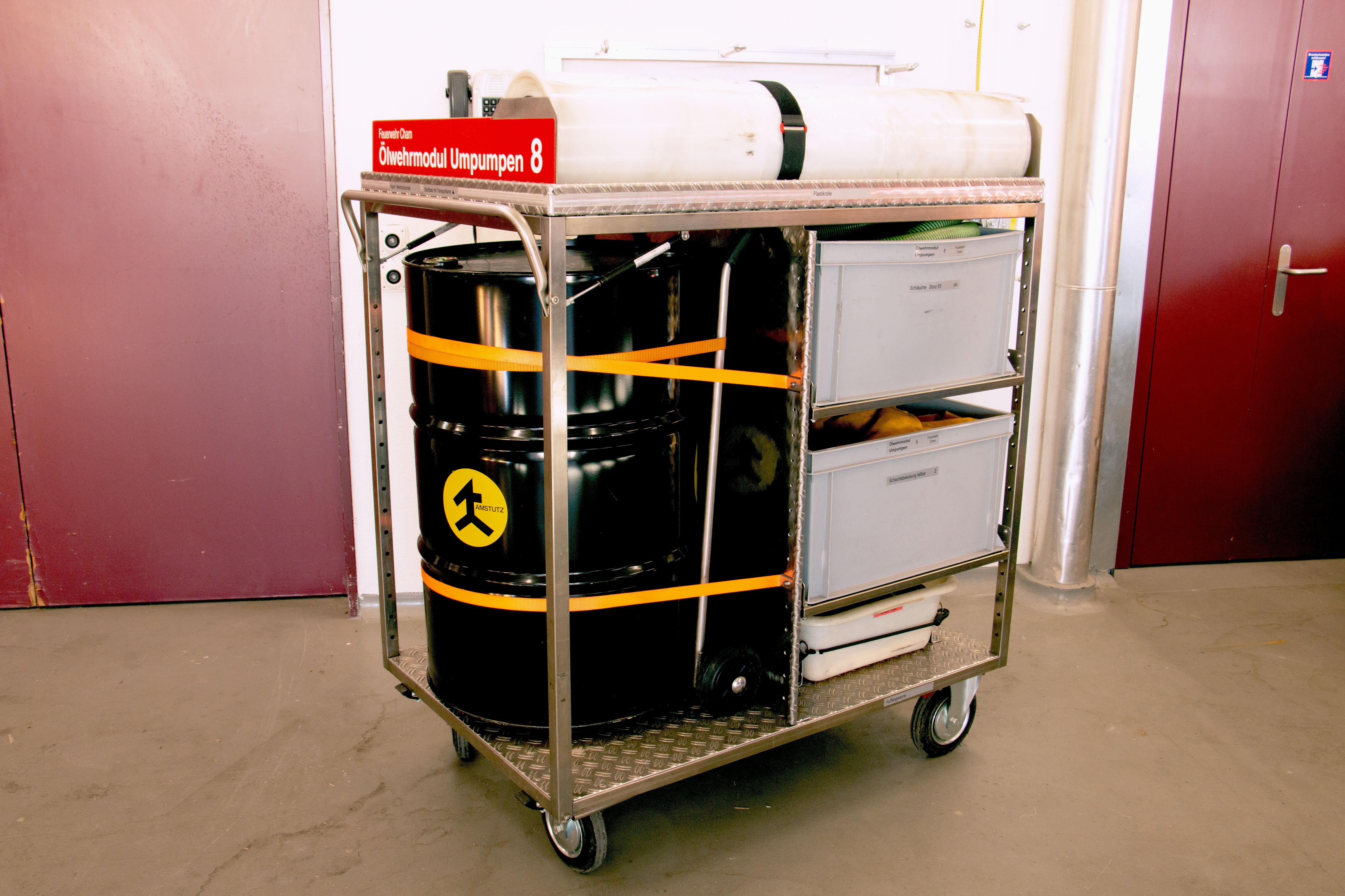 Ölwehrmodul umpumpen