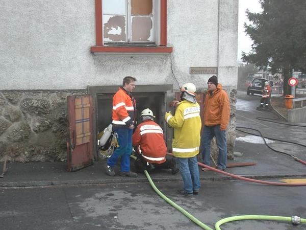 Einsatz Atemschutz, Brand Luxram